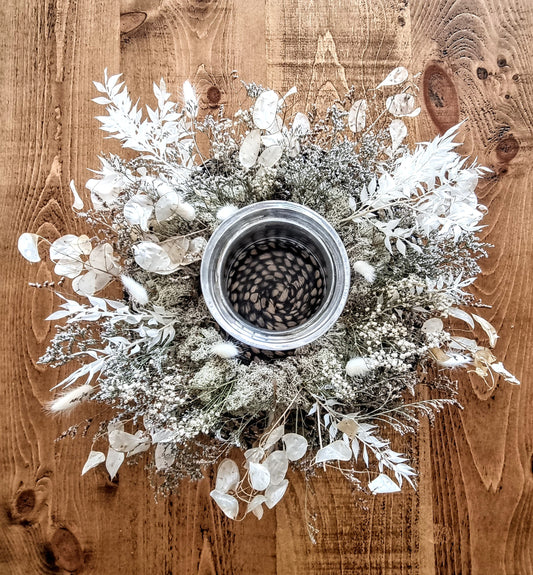 Pretty Dried Flower Everlasting Wreath